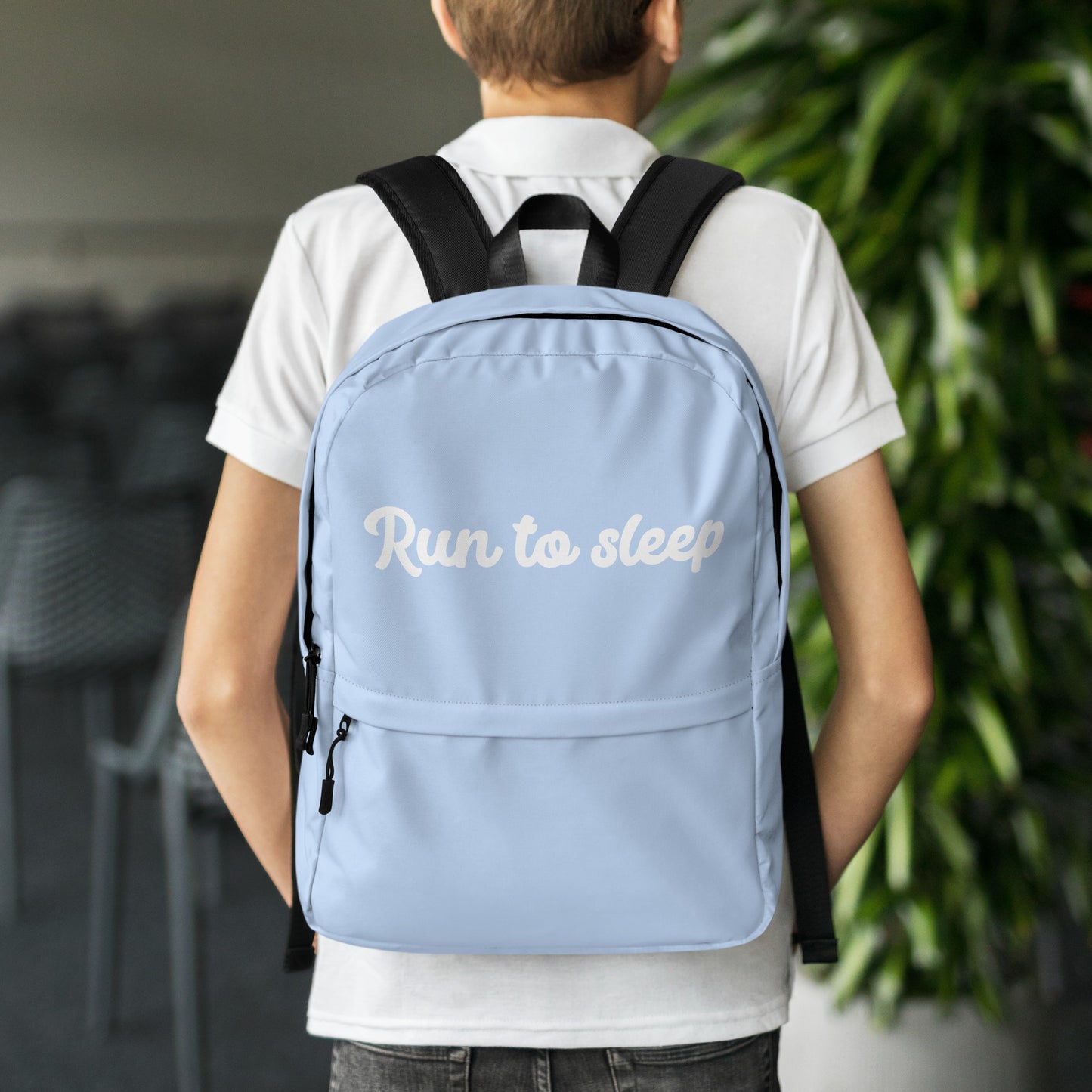 "Run to sleep" backpack