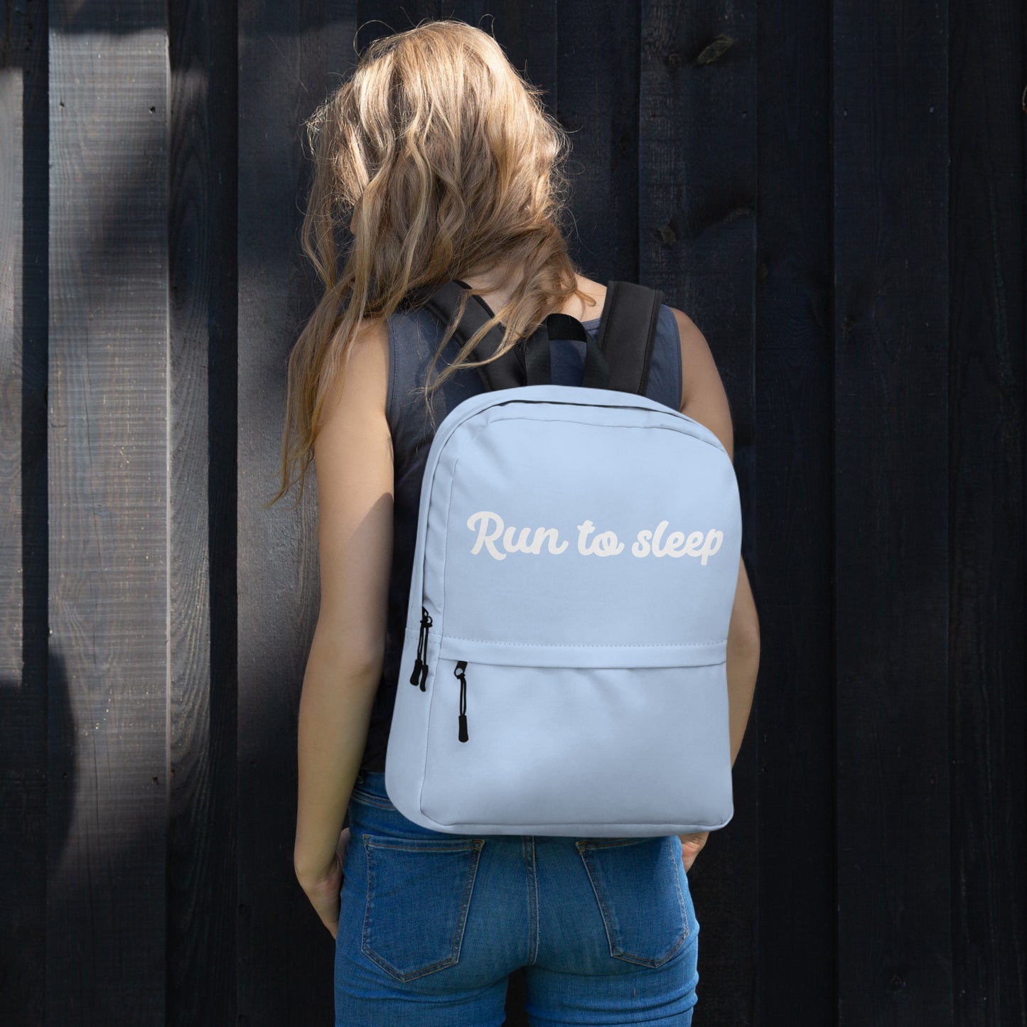 "Run to sleep" backpack