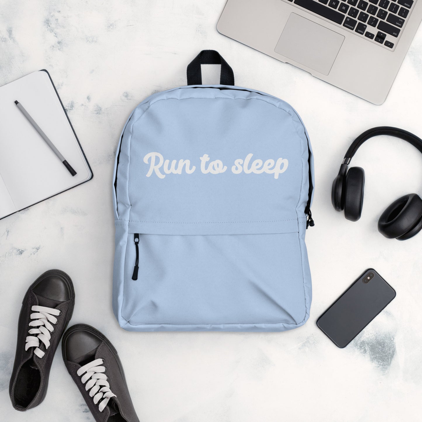 "Run to sleep" backpack