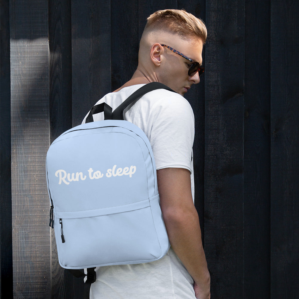 "Run to sleep" backpack
