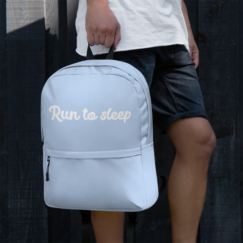 "Run to sleep" backpack