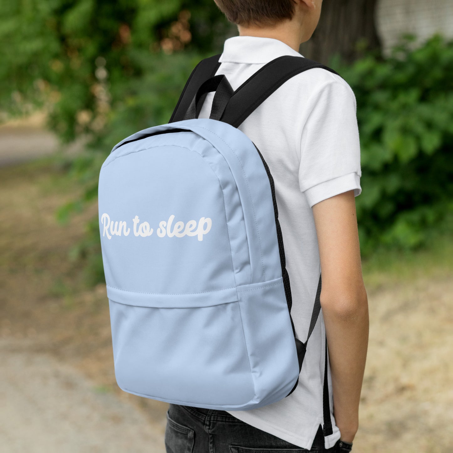 "Run to sleep" backpack