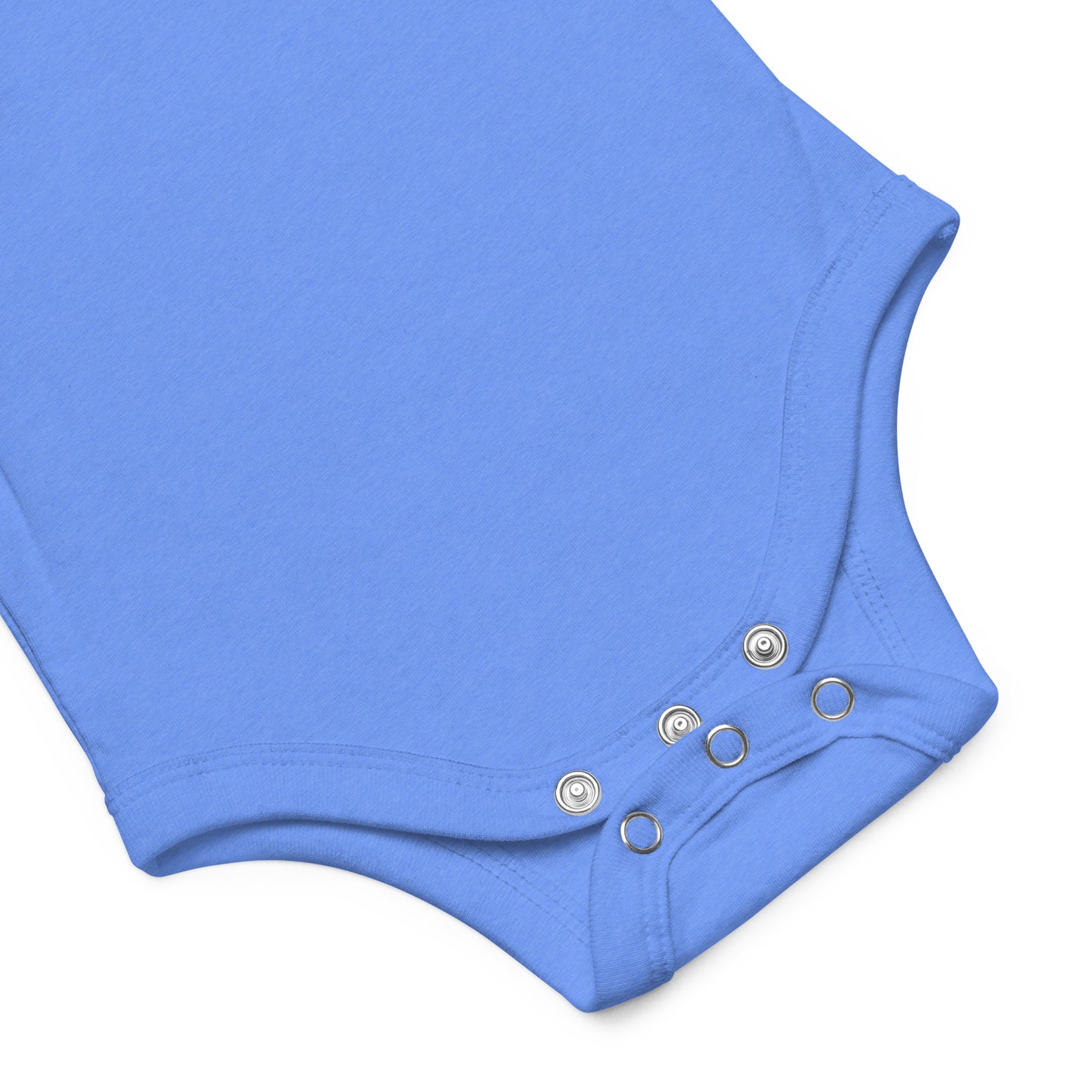 "Big yawn" embroidered baby short-sleeve