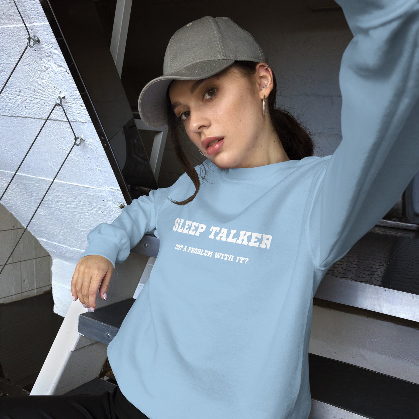 Sleep talker crewneck - blue