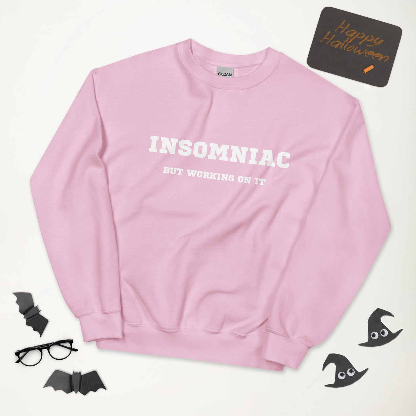 Insomniac but working on it - pale pink