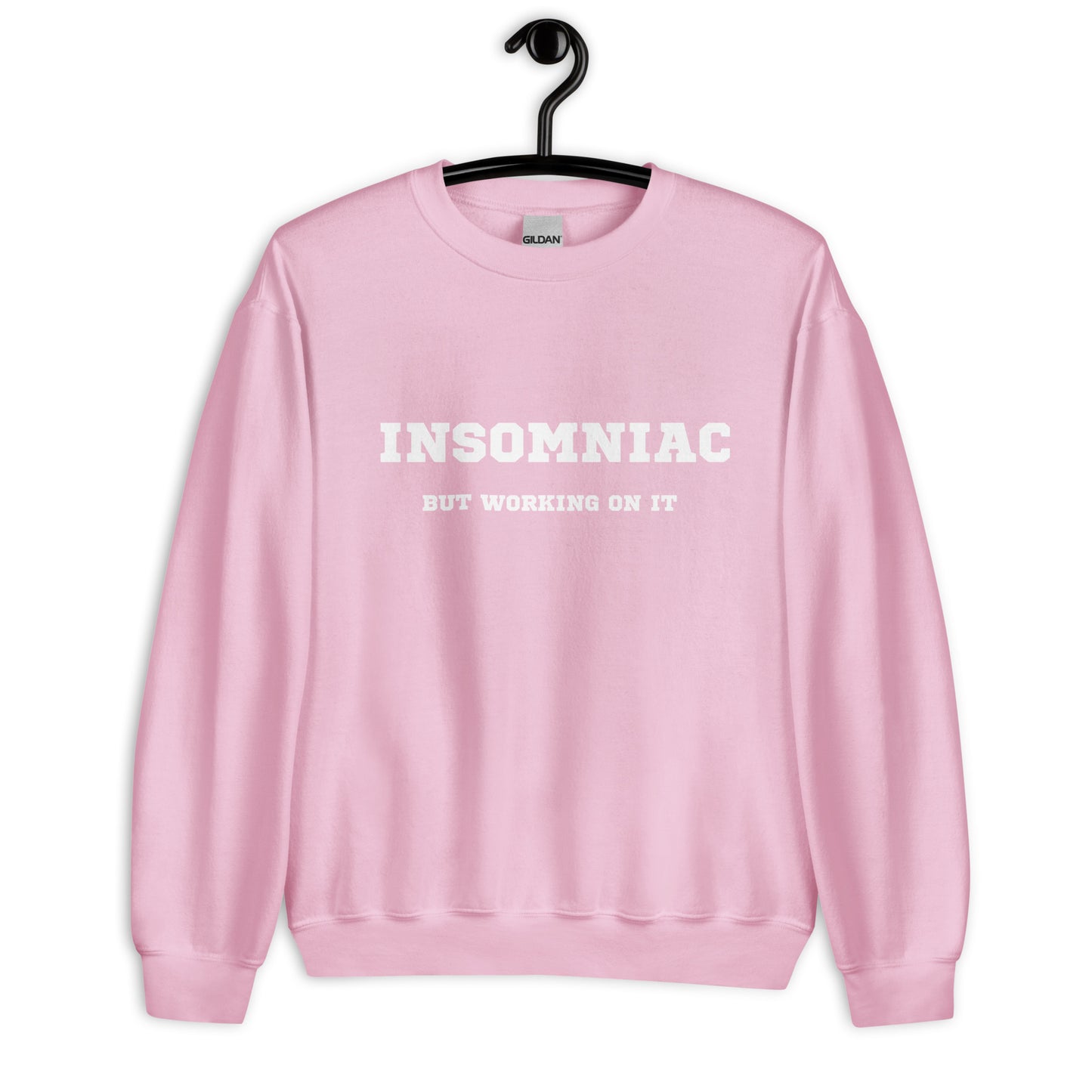 Insomniac but working on it - pale pink