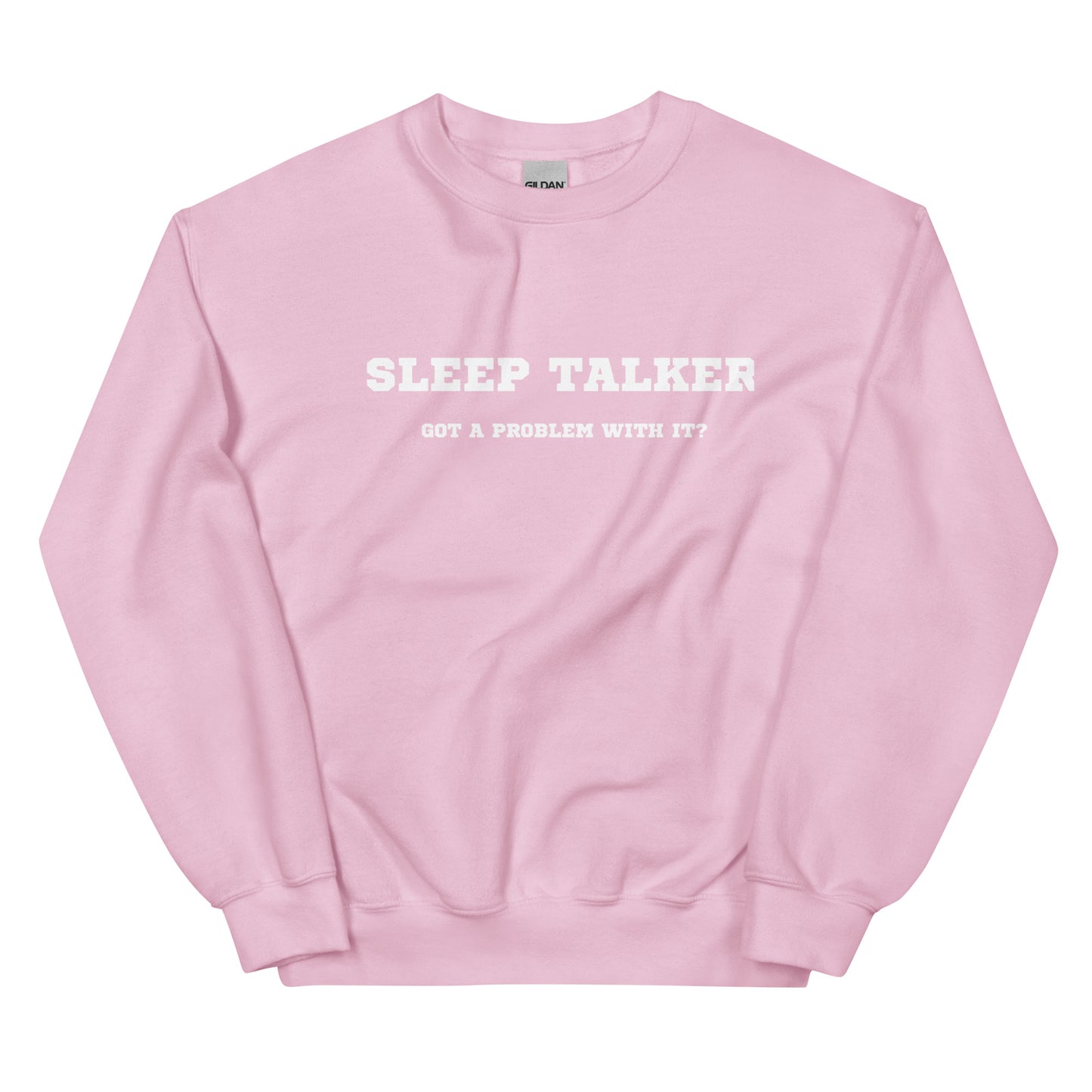 Sleep talker crewneck pink