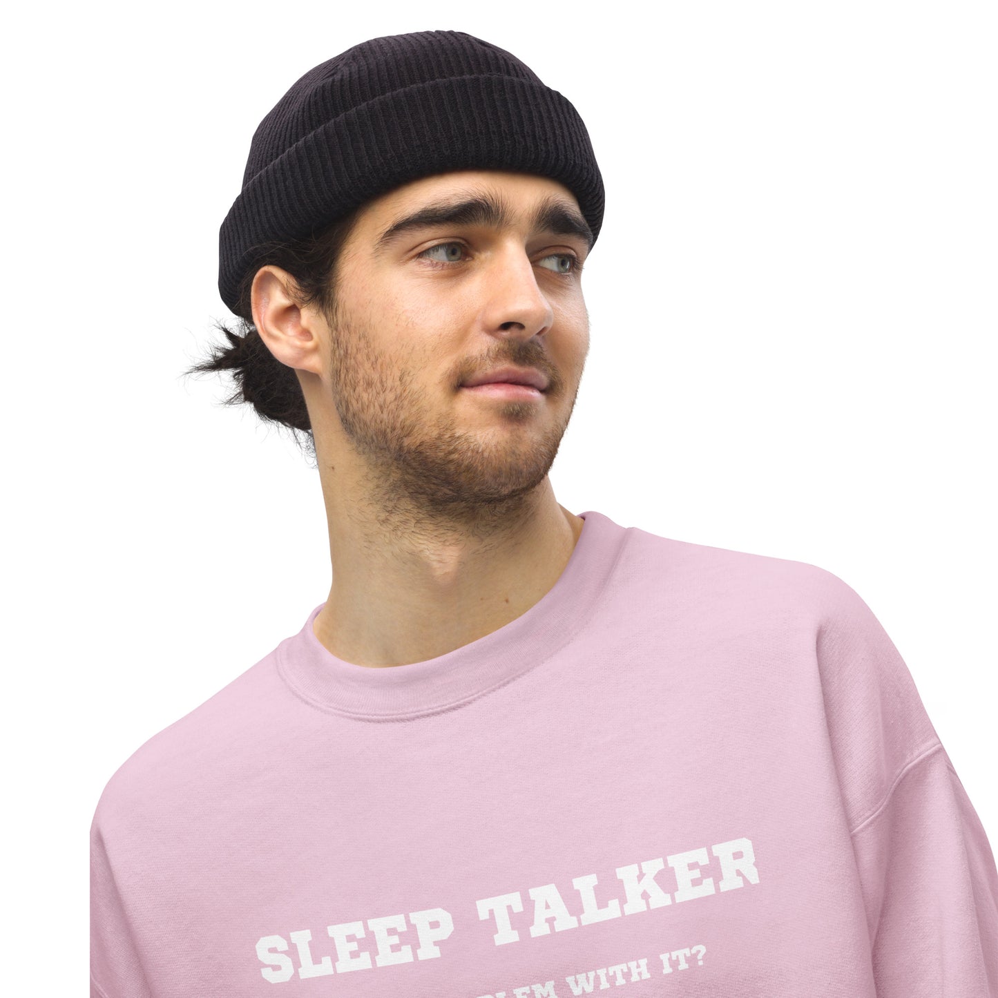 Sleep talker crewneck pink
