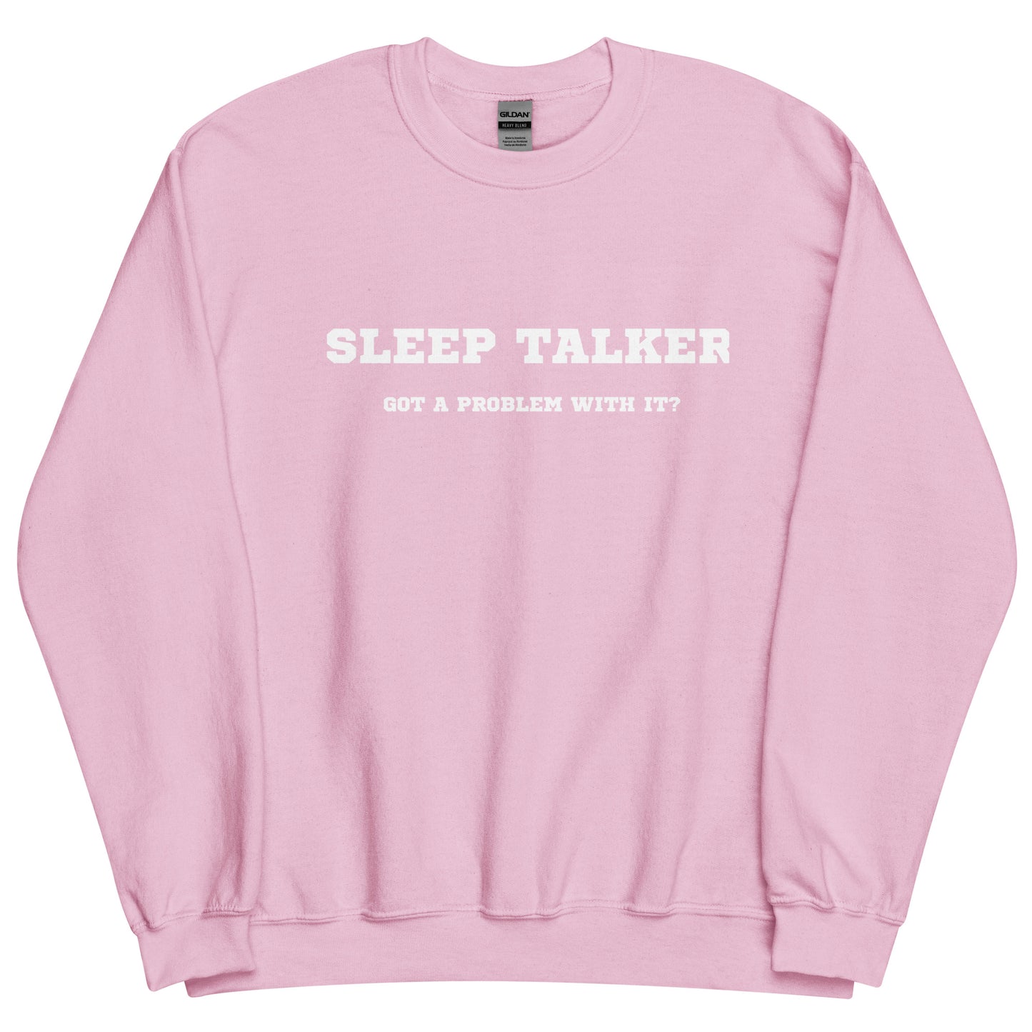Sleep talker crewneck pink
