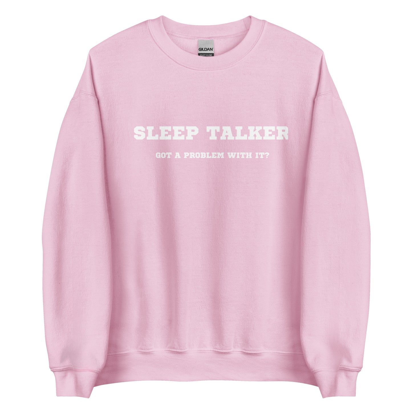 Sleep talker crewneck pink