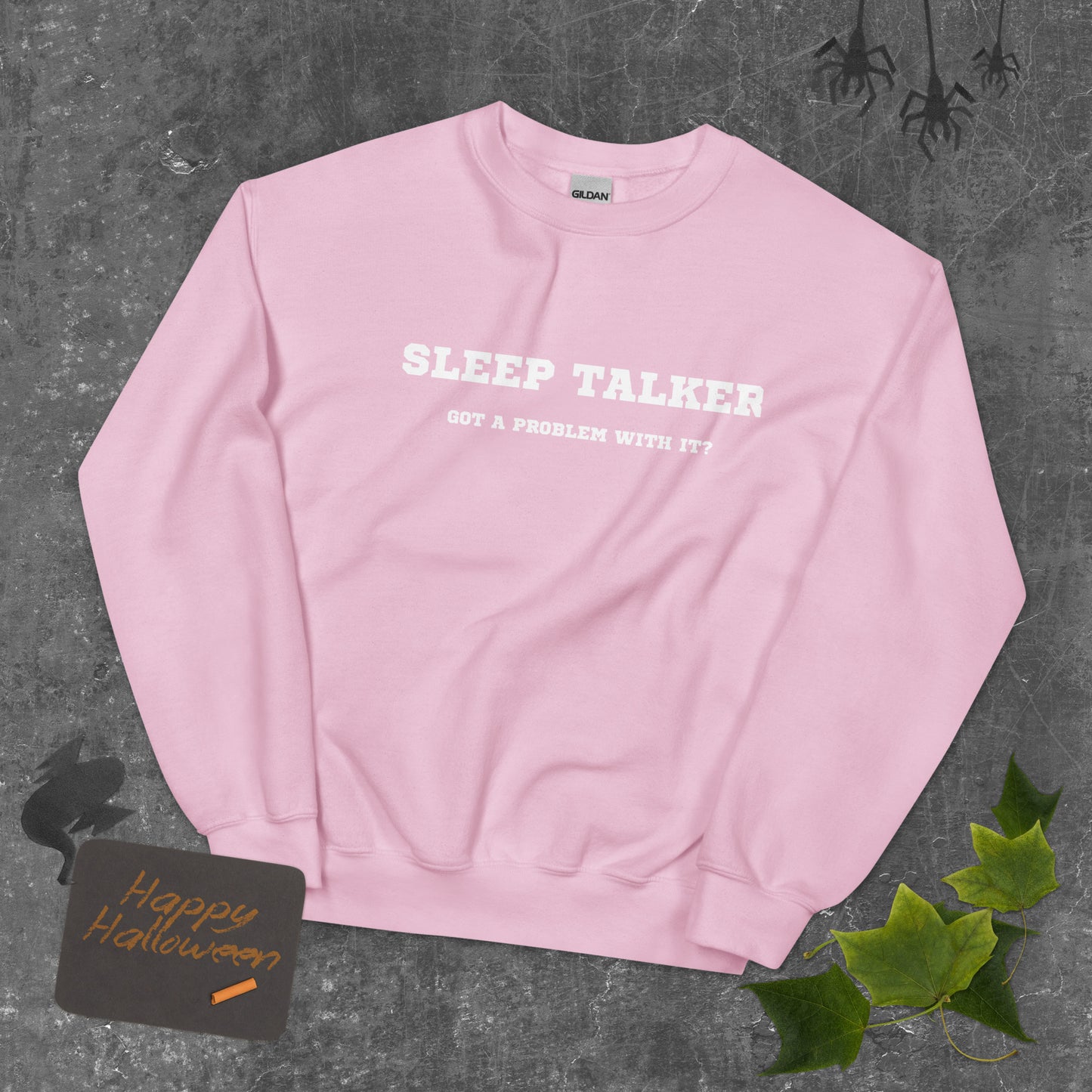 Sleep talker crewneck pink