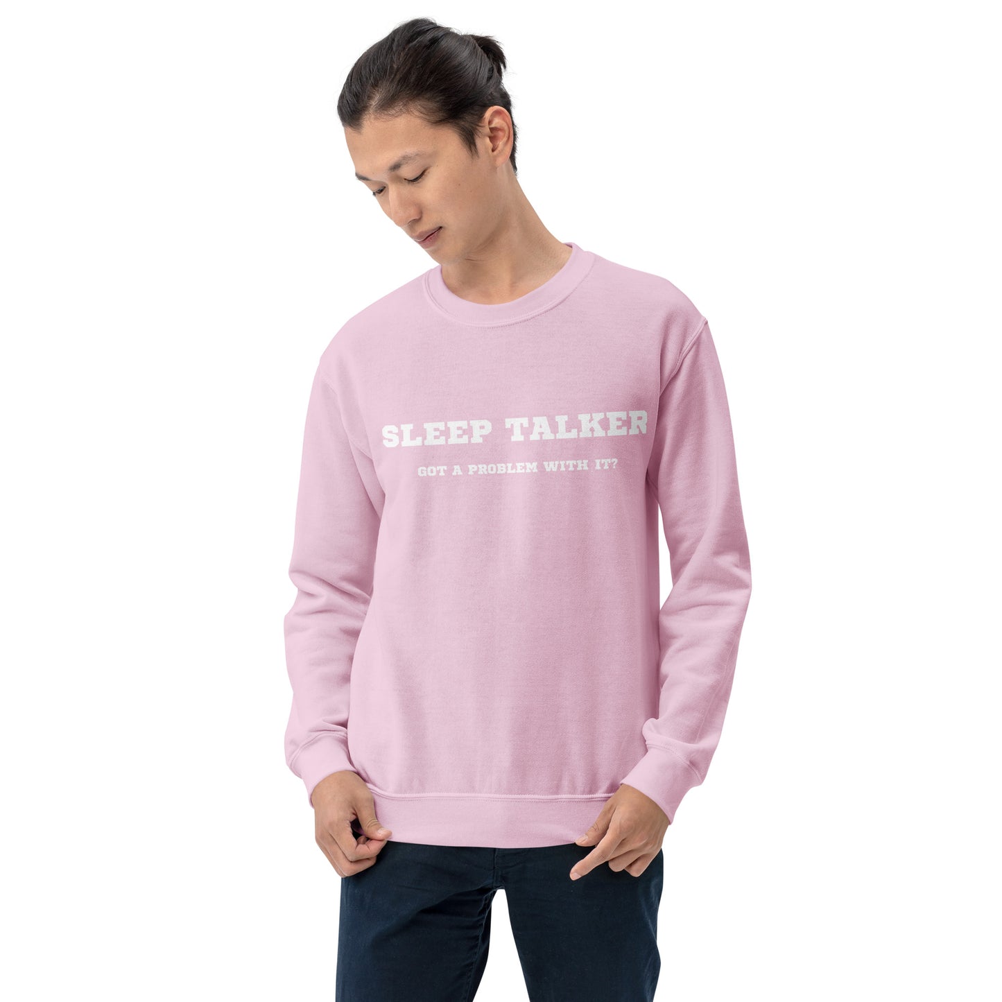 Sleep talker crewneck pink