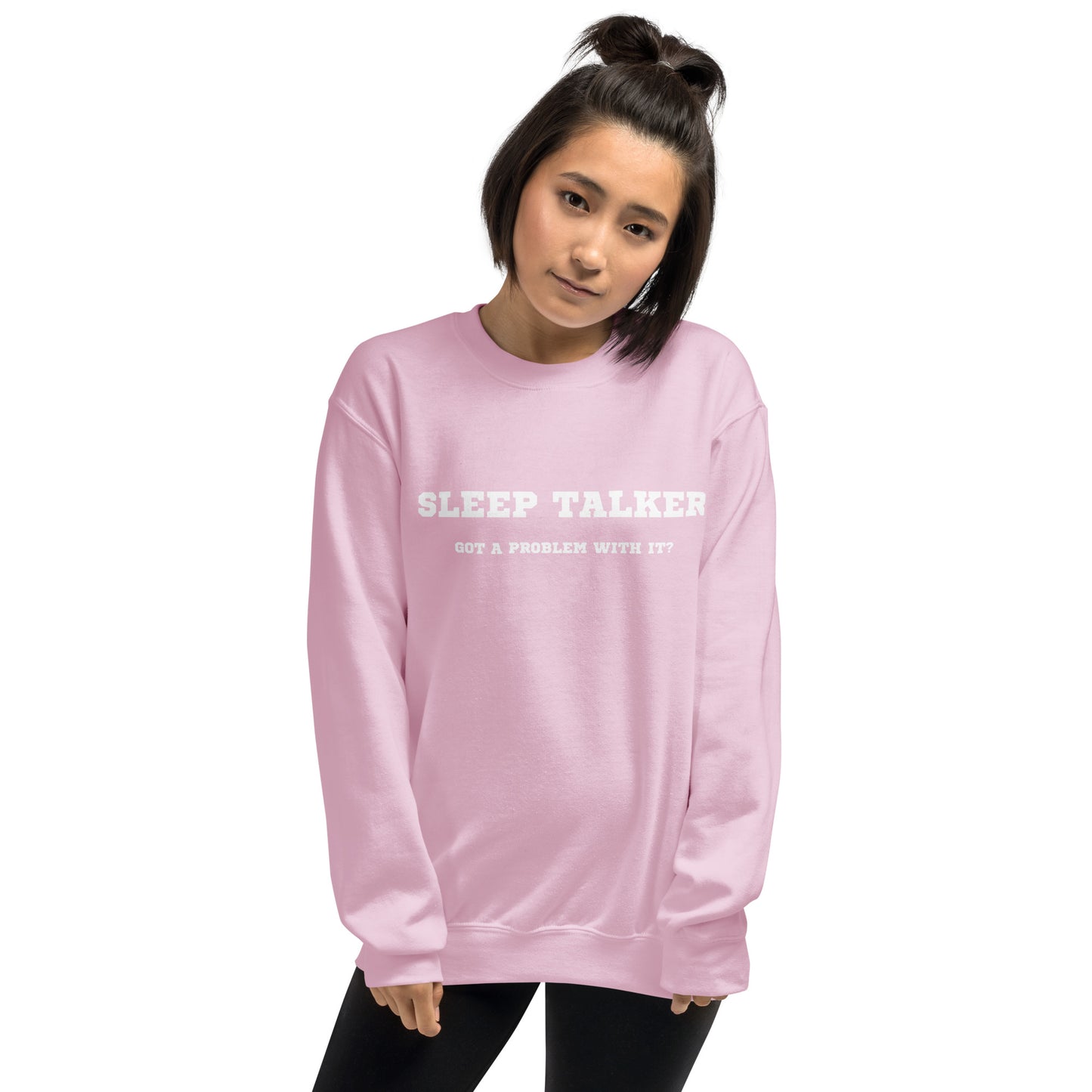 Sleep talker crewneck pink
