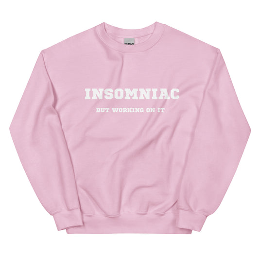 Insomniac but working on it - pale pink