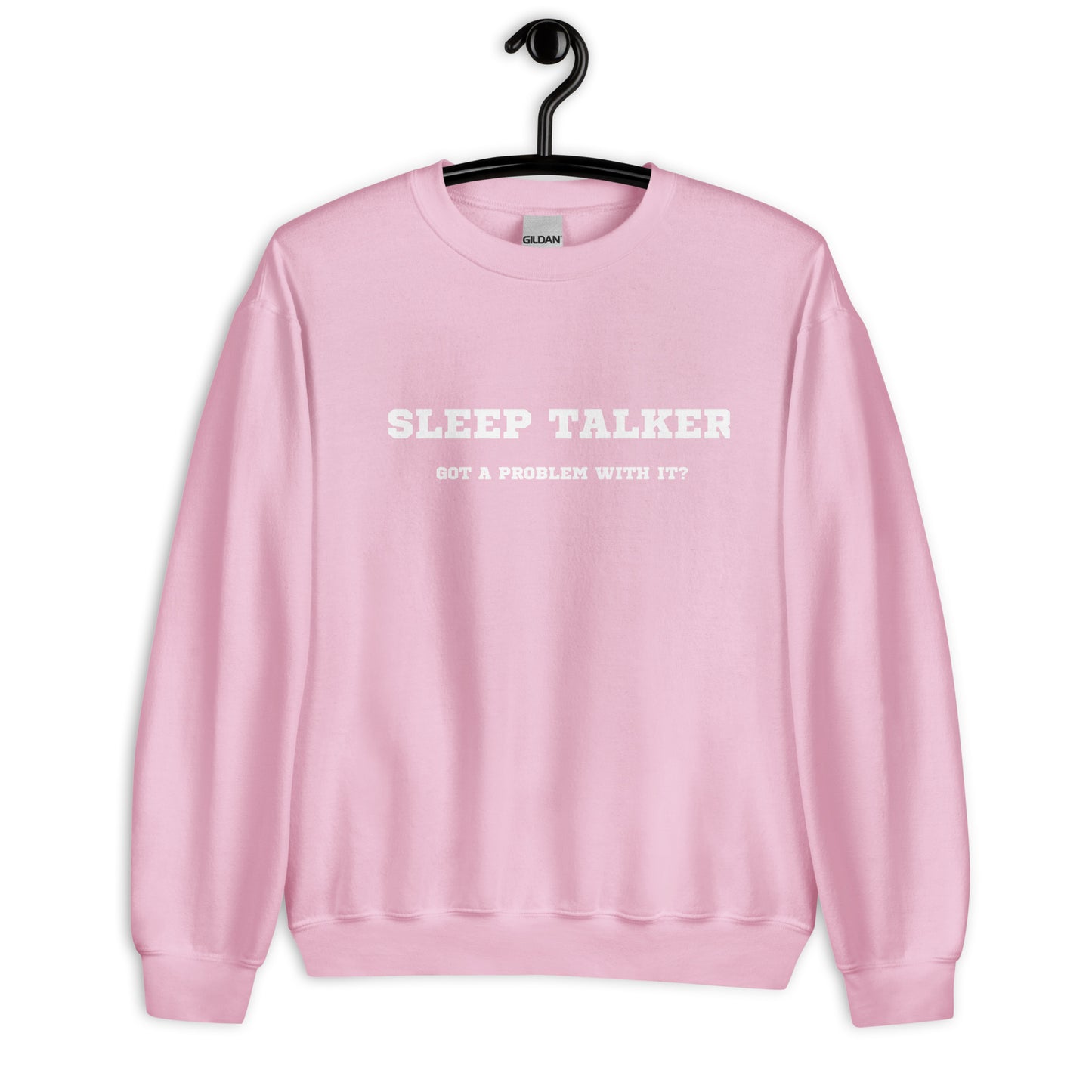 Sleep talker crewneck pink