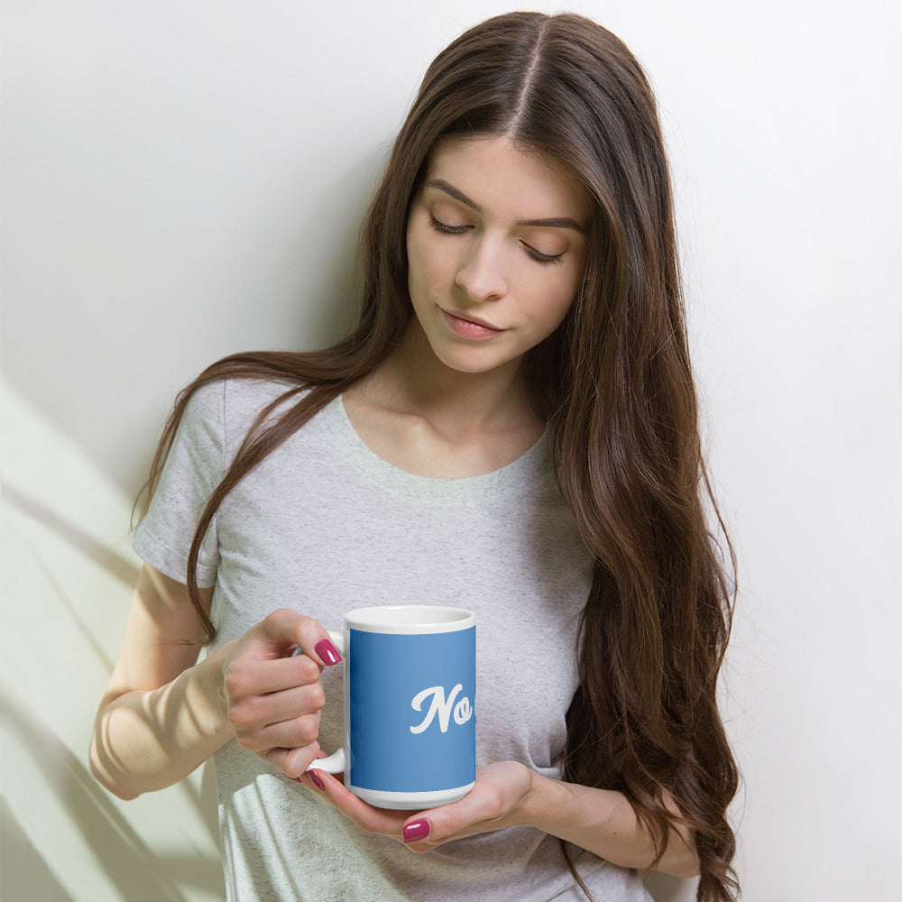 "No coffee" mug - blue