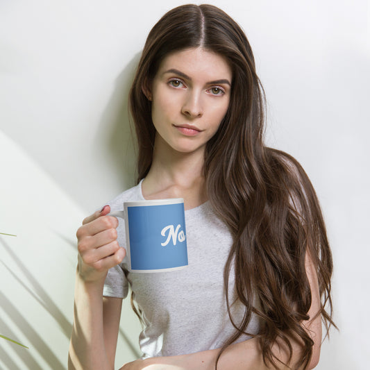 "No coffee" mug - blue
